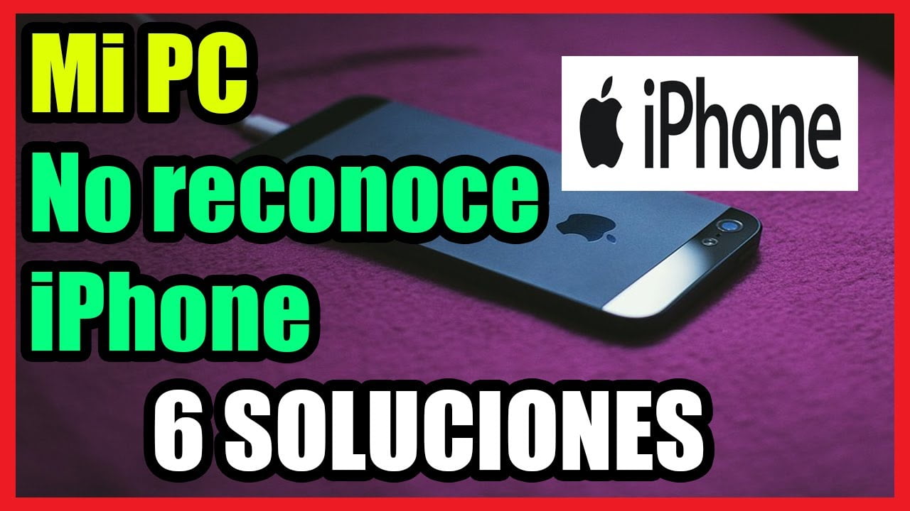 Windows 10 no reconoce el iphone