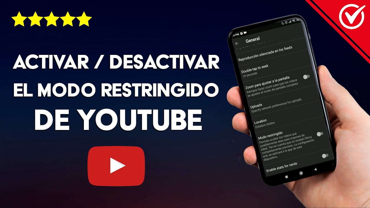Activar y desactivar el modo restringido de youtube