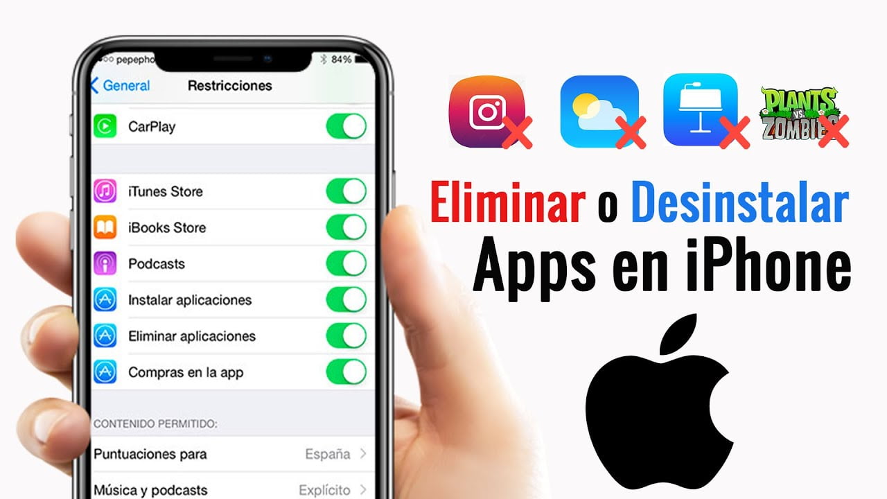 Como desinstalar aplicaciones en el iphone y ganar mas espacio