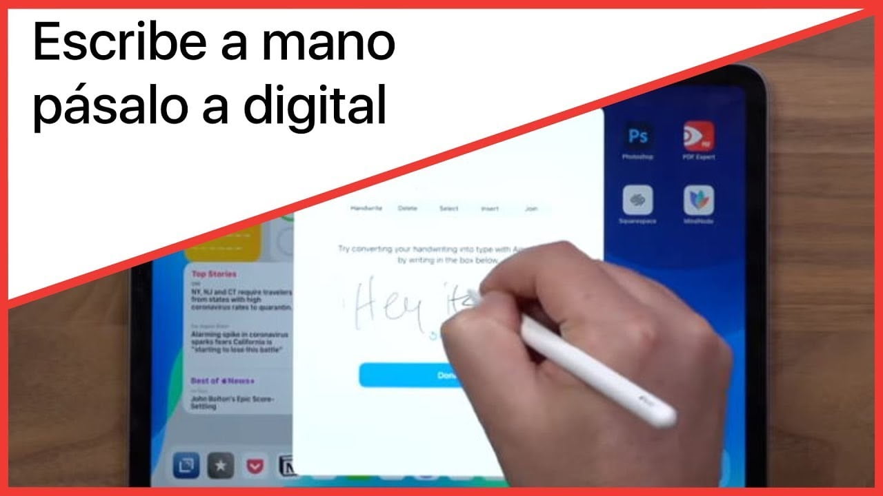 Como usar las funciones de escritura a mano y ocr de onenote en el ipad