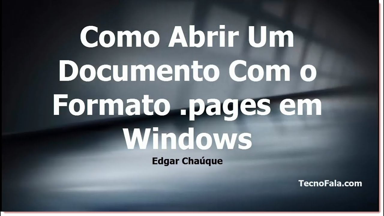 Cómo abrir Archivos .pages en Windows