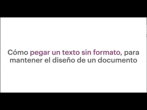 ¿Cómo pegar un texto con el mismo formato en Mac?