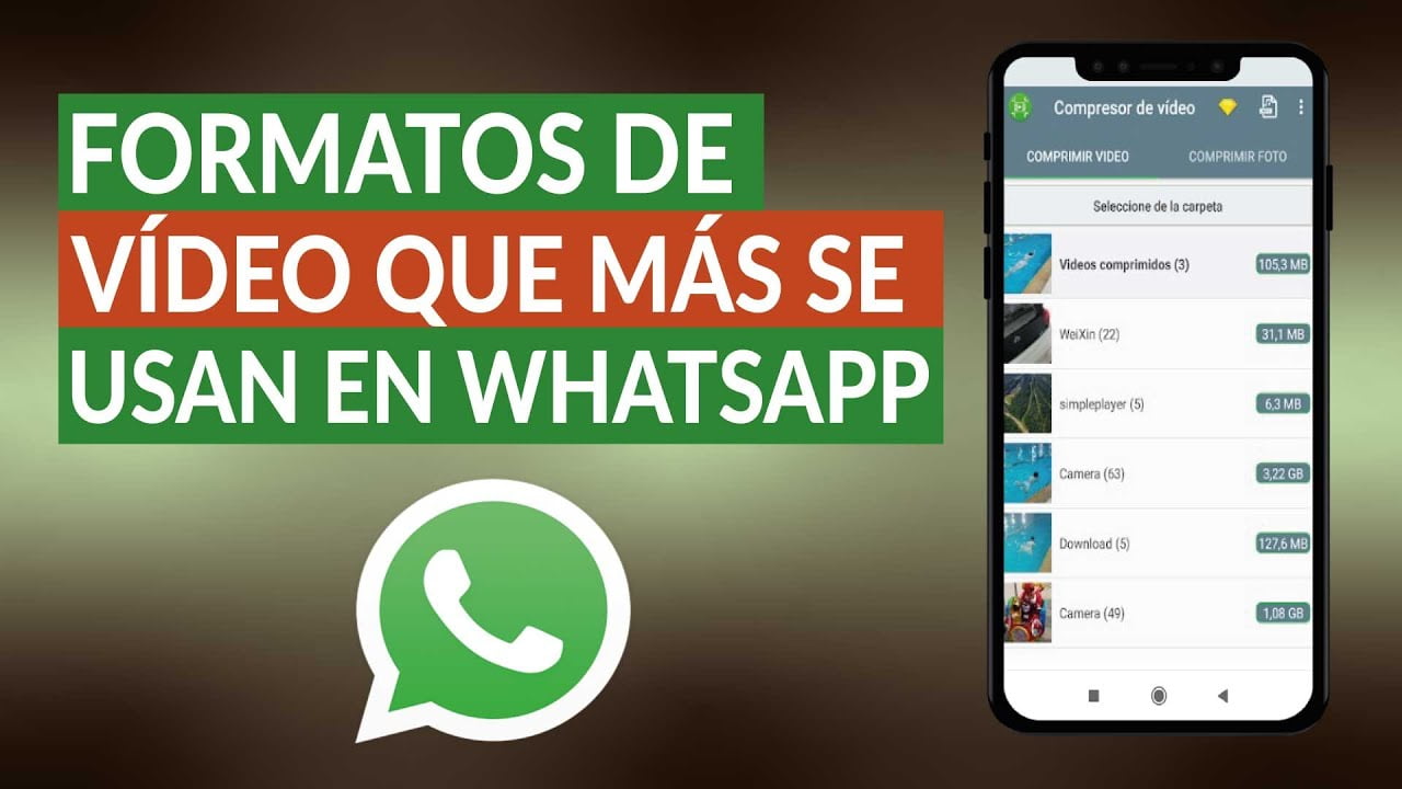 ¿Qué formato de vídeo es compatible con WhatsApp?