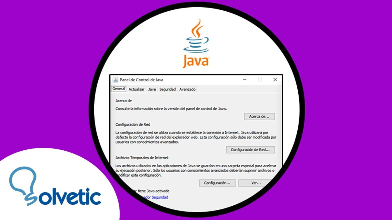 ¿Dónde se encuentra el panel de control de Java?