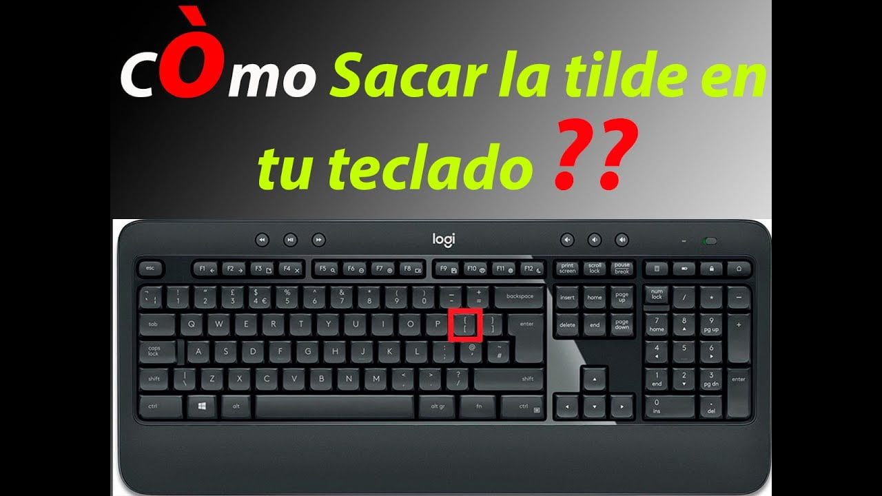 ¿Cómo hago para poner la tilde en el teclado?