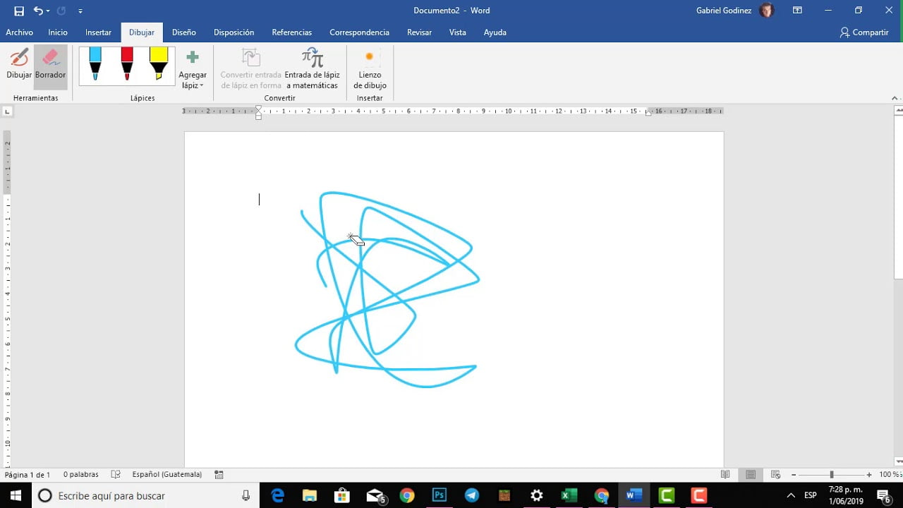 ¿Cómo se hace para dibujar en Word?