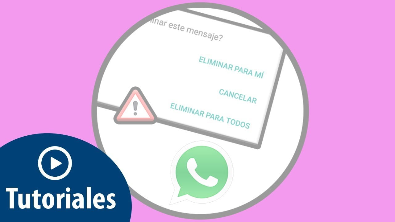 ¿Por qué no me aparece la opción de eliminar para todos?