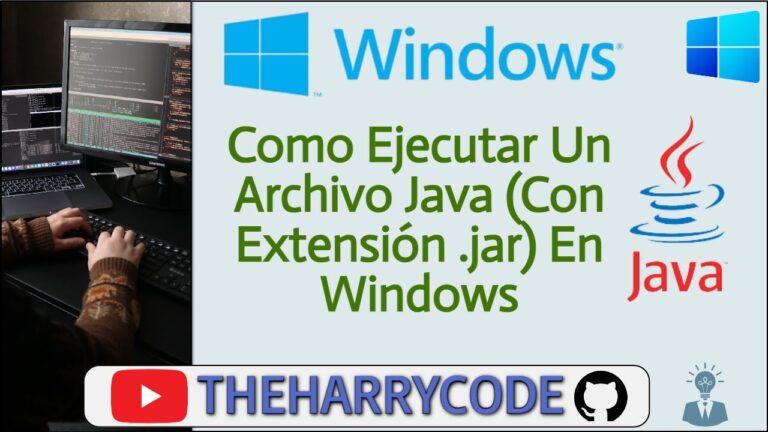 ¿Cómo ejecutar aplicaciones Java en Windows?