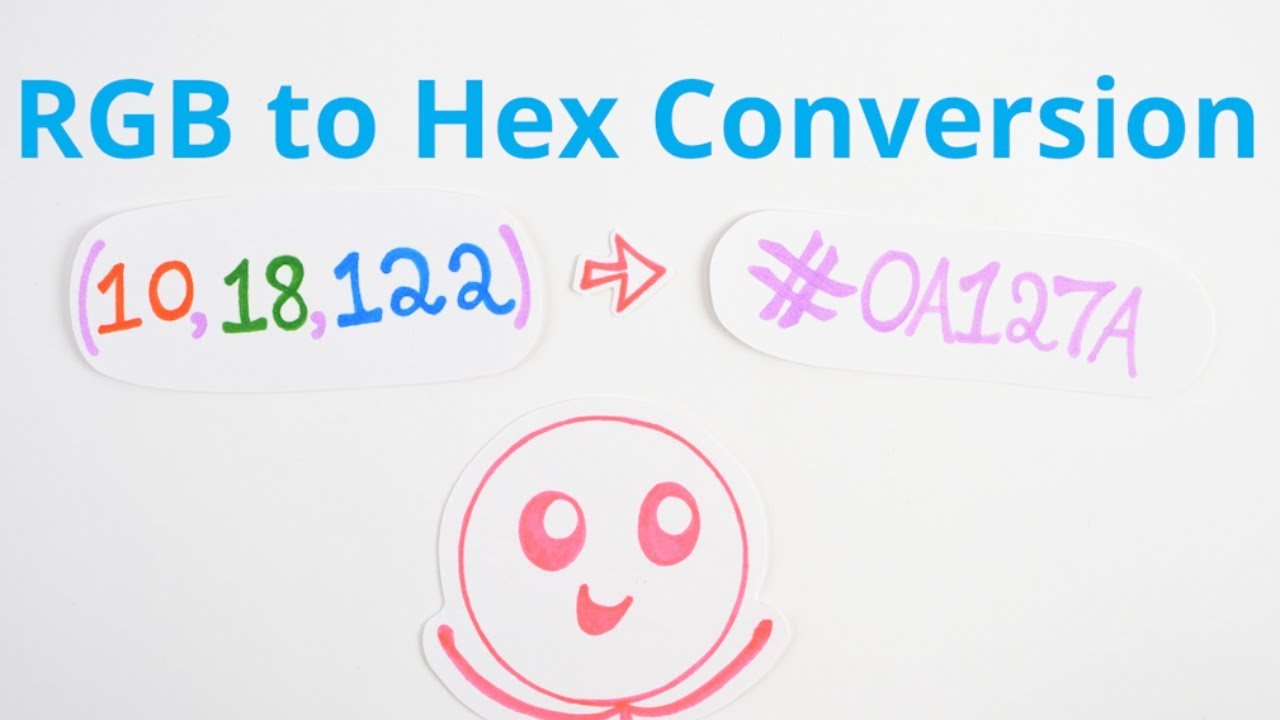 ¿Cómo Converter de hex a RGB?