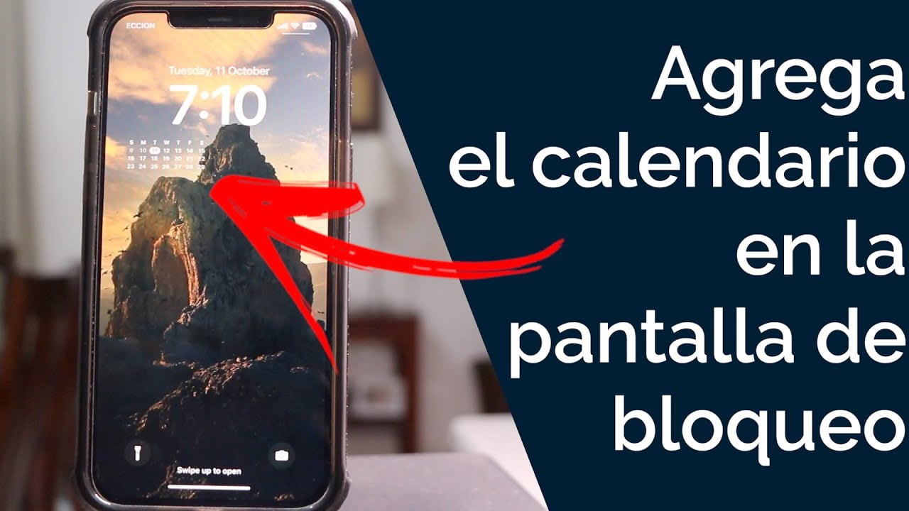 ¿Cómo poner el calendario en la pantalla de inicio de mi iPhone?