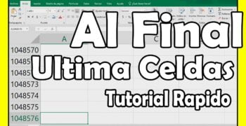 ¿Cómo seleccionar hasta la última fila de Excel en Mac?