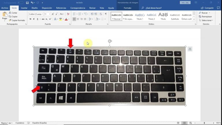 How to change uppercase to lowercase using the keyboard in Word?