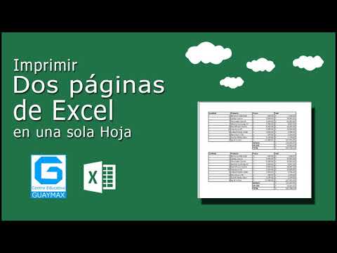 ¿Cómo poner dos páginas en una hoja de Excel?