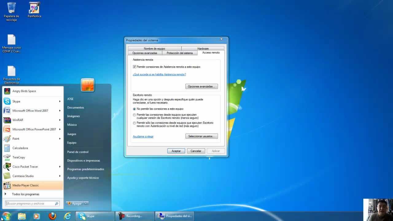 ¿Cómo conectarse a un escritorio remoto en Windows 7?