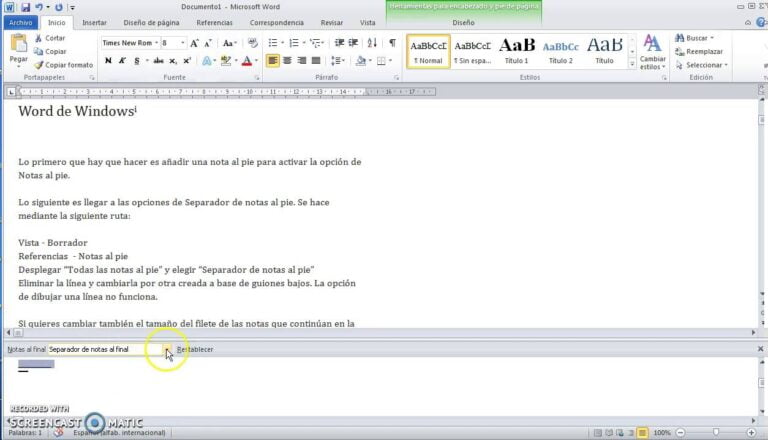 Come modificare il formato delle note a piè di pagina in Word?