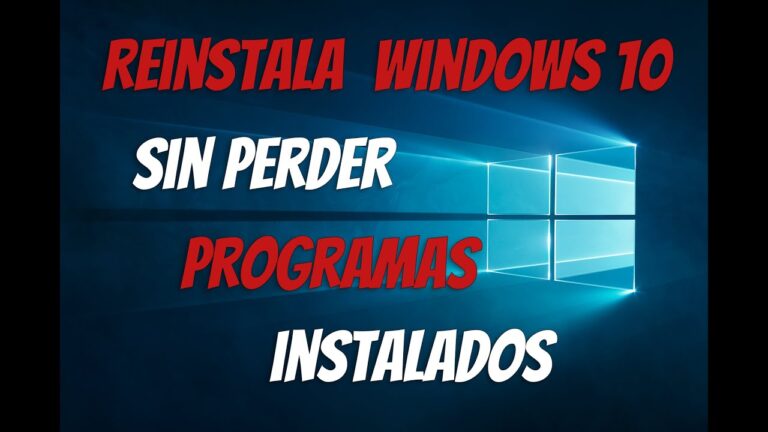 ¿Cómo reinstalar Windows sin perder archivos ni programas?