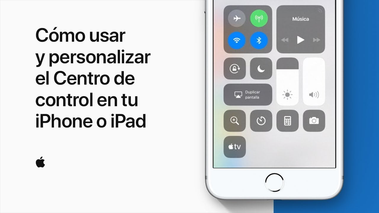 ¿Qué es el centro de control en un iPhone?