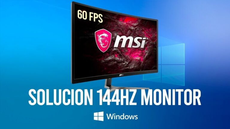 ¿Por qué no puedo poner mi monitor a 144Hz?