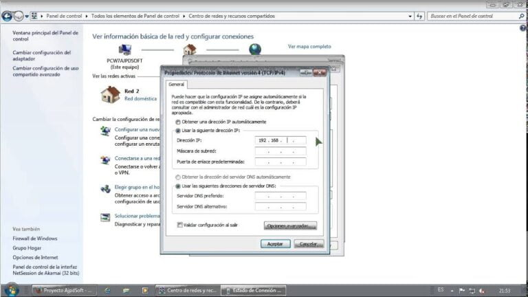 HOW TO CHANGE INTERNET CONNECTION ON PC visual data 4