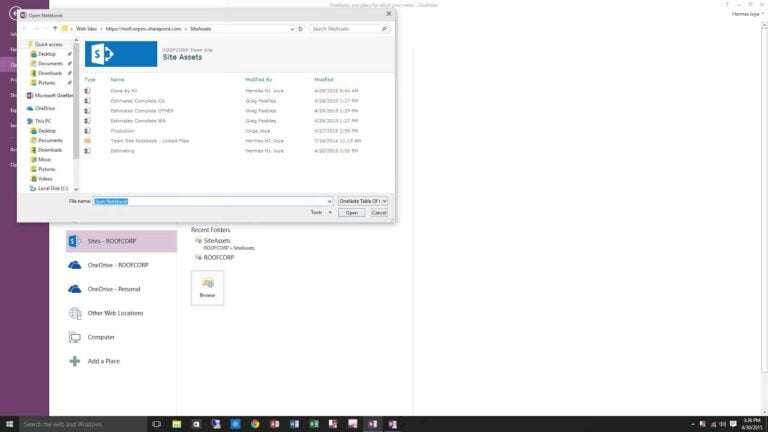 How to open OneNote?