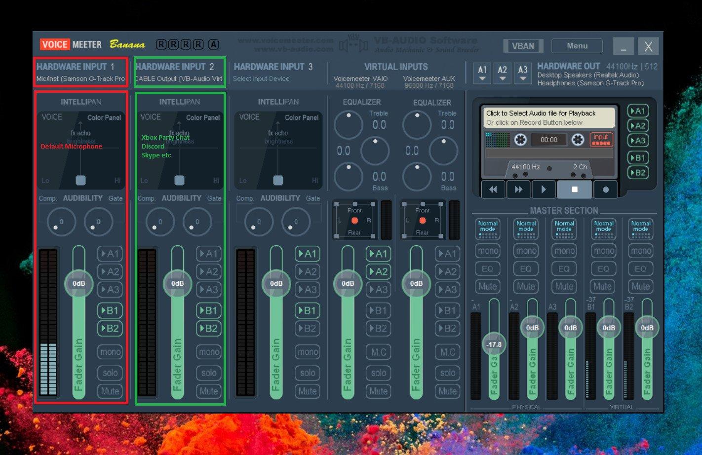 Cable de audio virtual en Windows