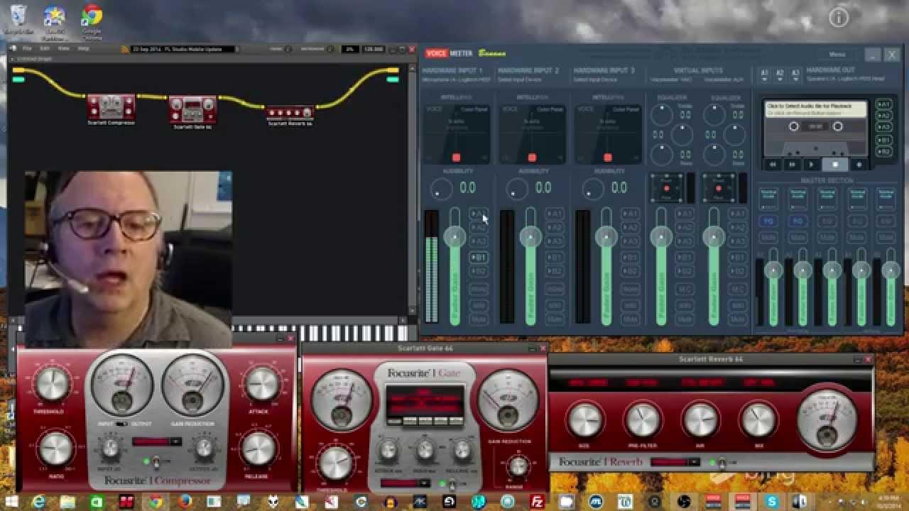 Mezclador de audio virtual en Windows