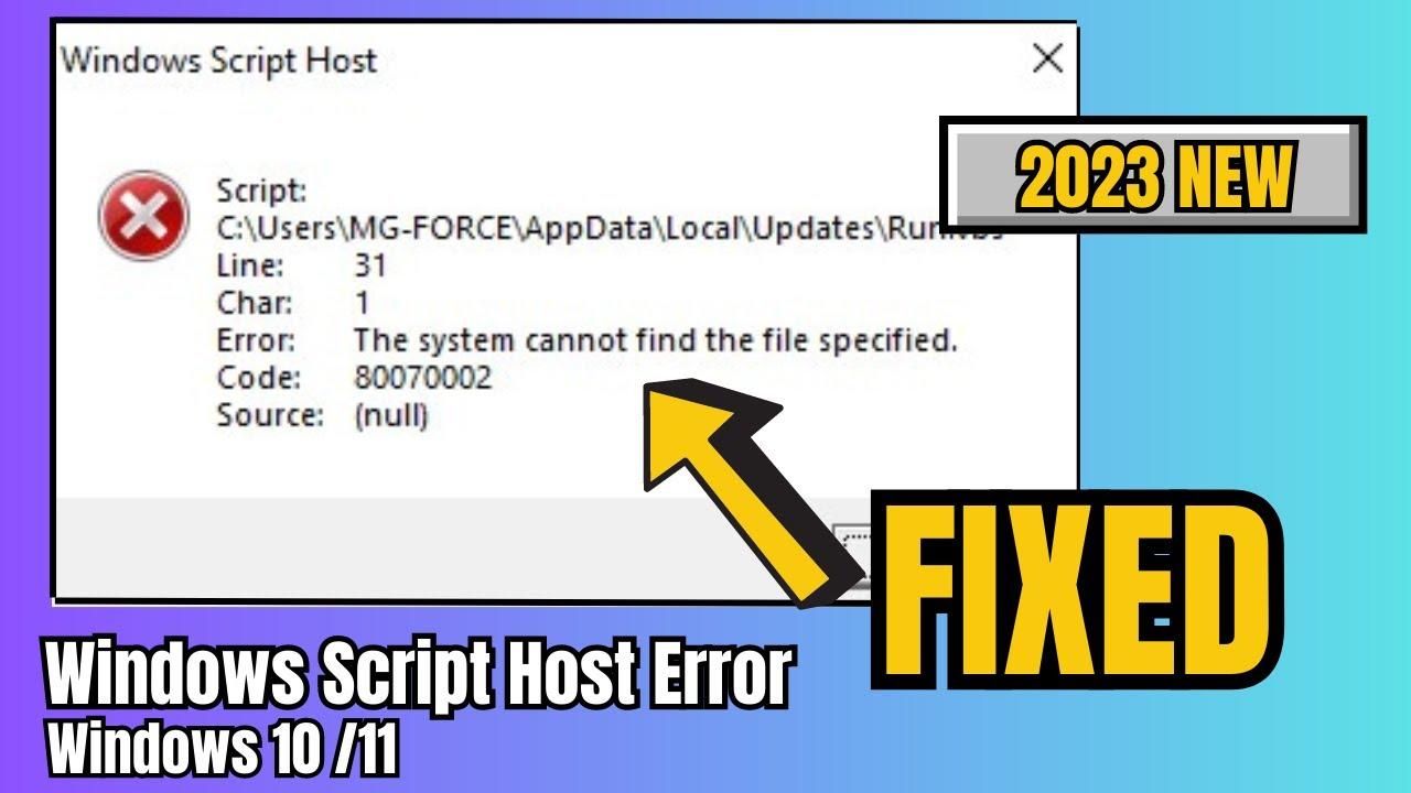 Windows Script Host