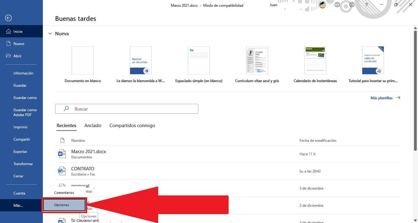 configurar ortografia y gramatica en Word