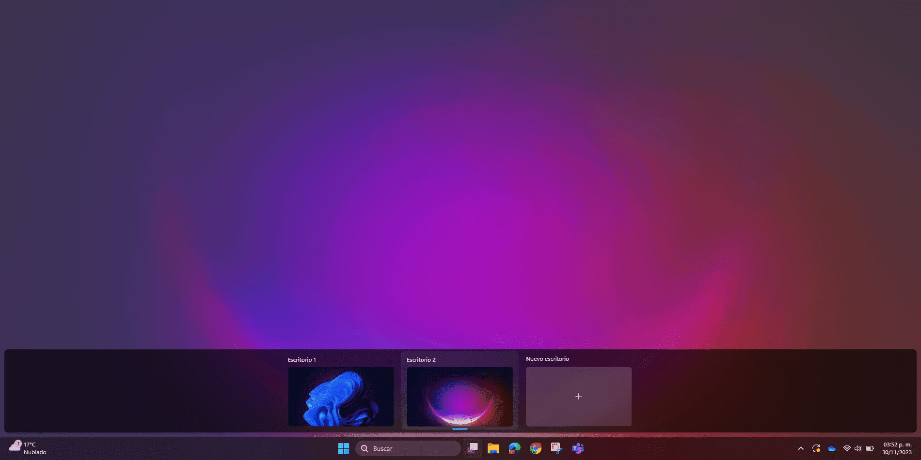 Escritorios en Windows 11