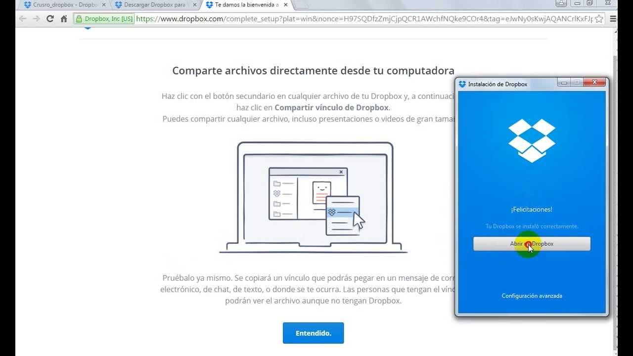 Permisos avanzados de enlaces en Dropbox