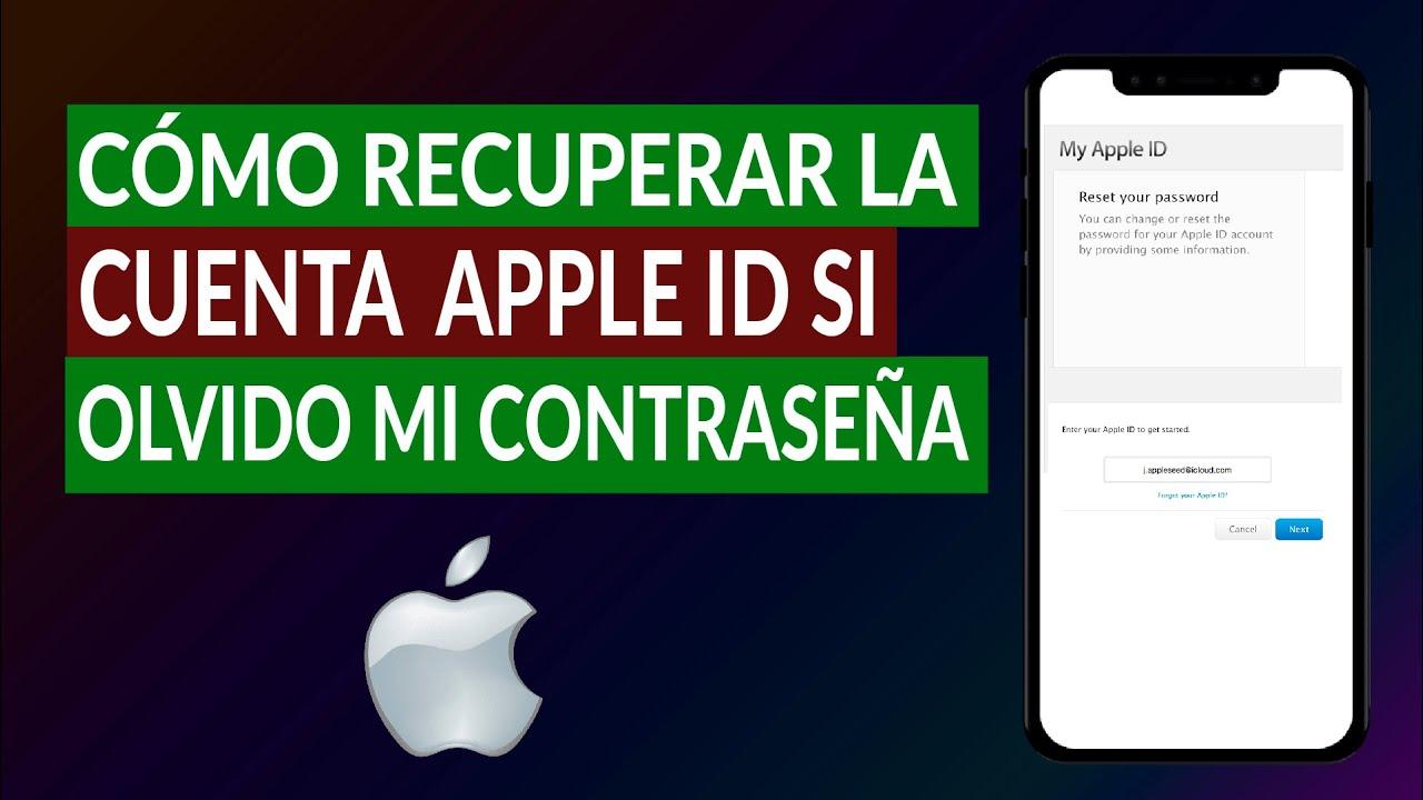 Recuperar ID de Apple con app Soporte