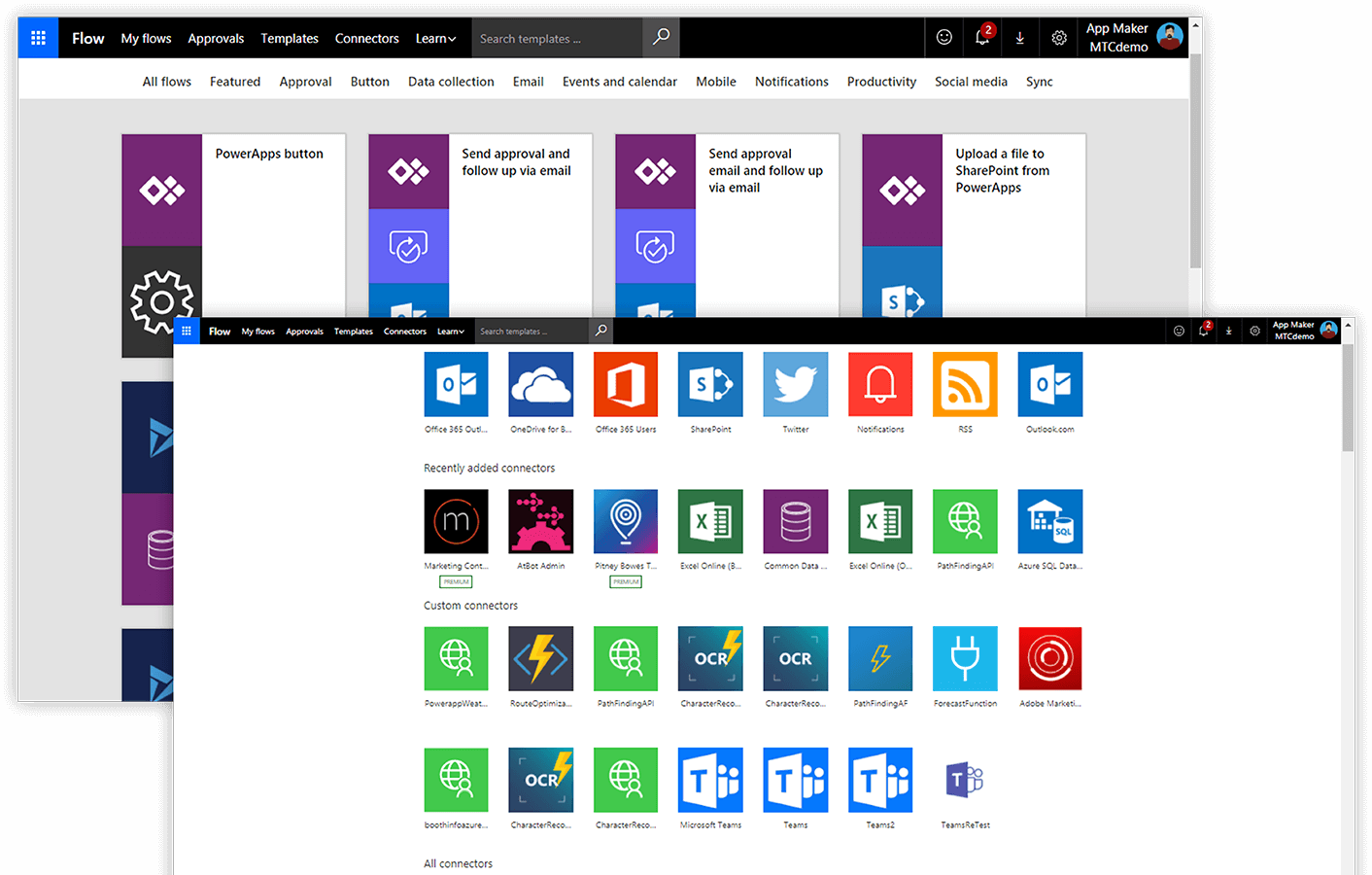Ejemplo de app Power Apps