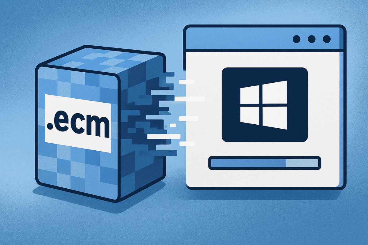 imagen ecm convertir