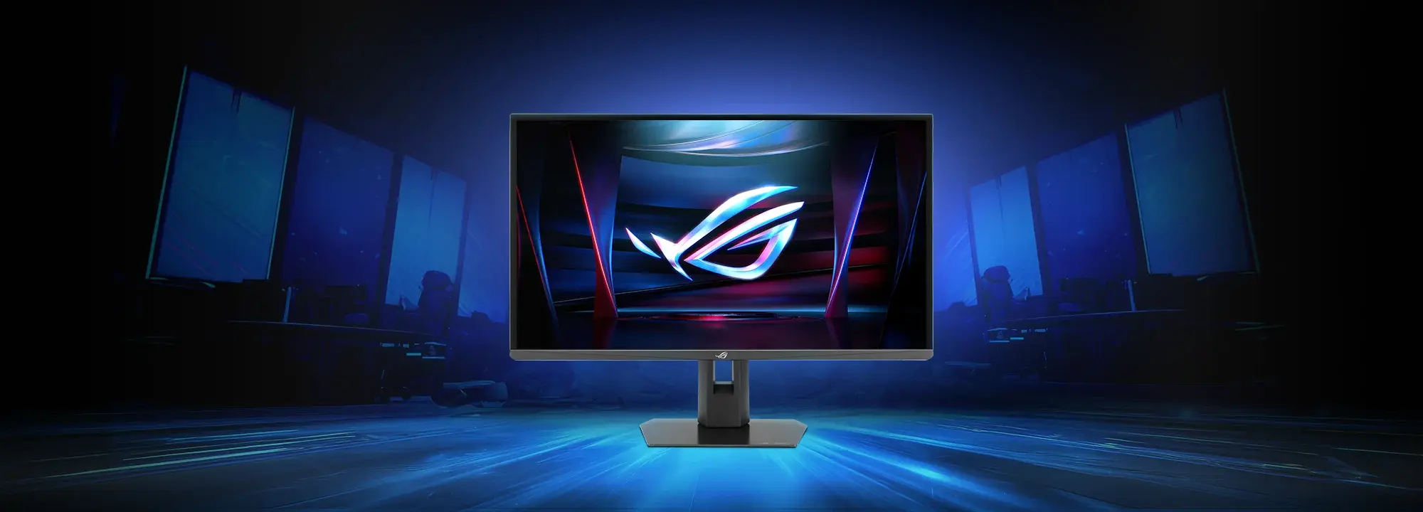 Trasera del monitor con iluminación AURA Sync Diseño trasero e iluminación ROG