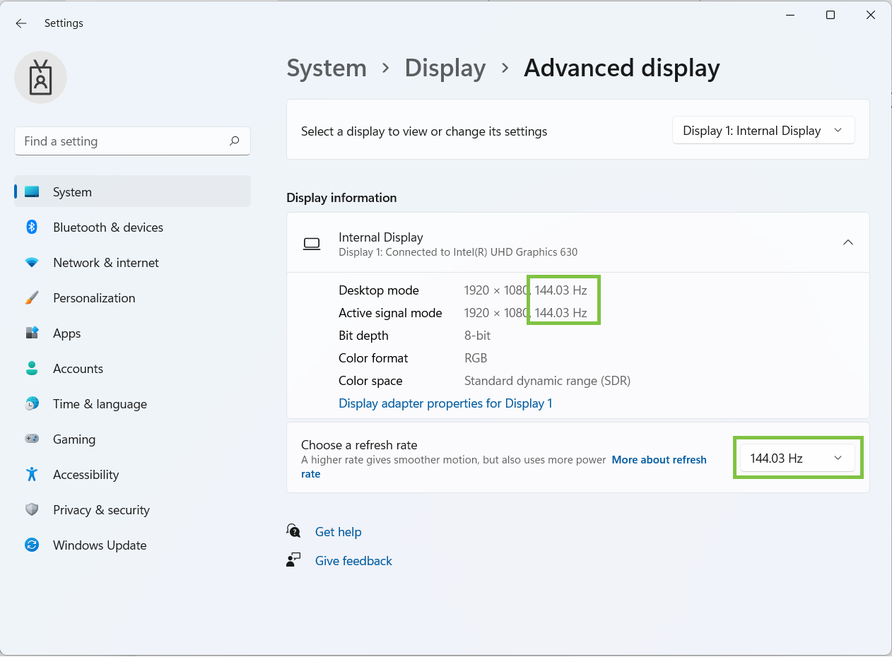 Ajustes de resolución y escala en Windows