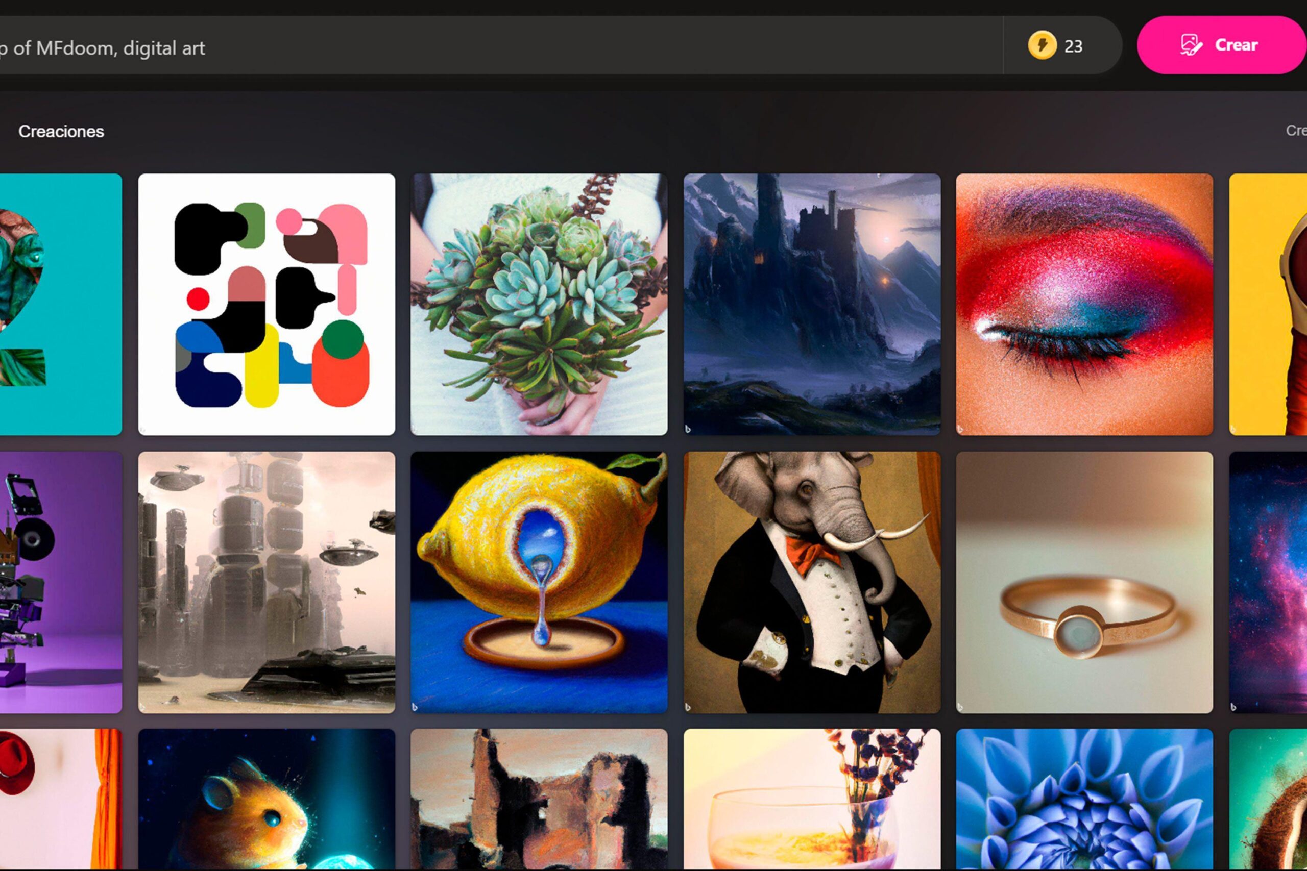 Guía de Bing Image Creator