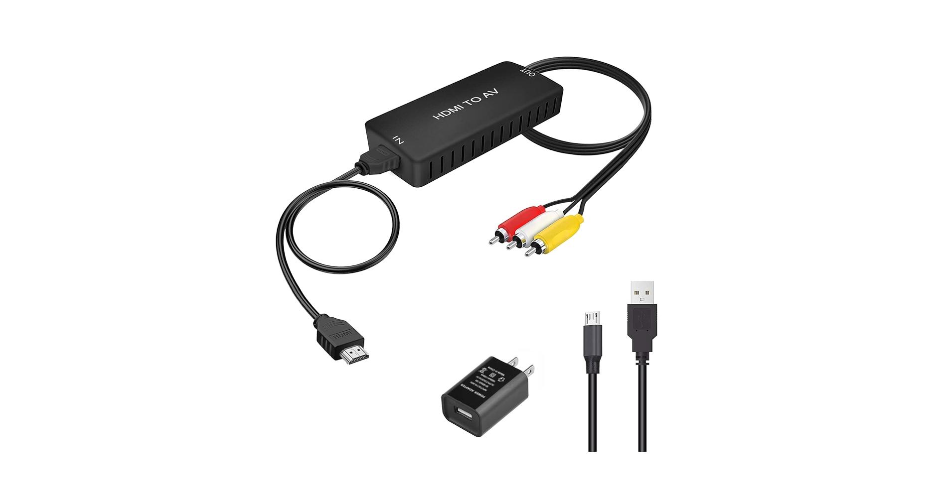 Convertidor HDMI a RCA para audio y video