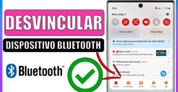 ¿Cómo desconectar un dispositivo de Bluetooth?
