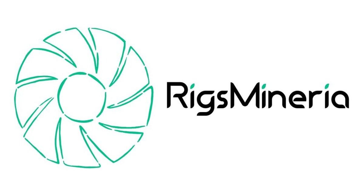 rig de minería con componentes GPU