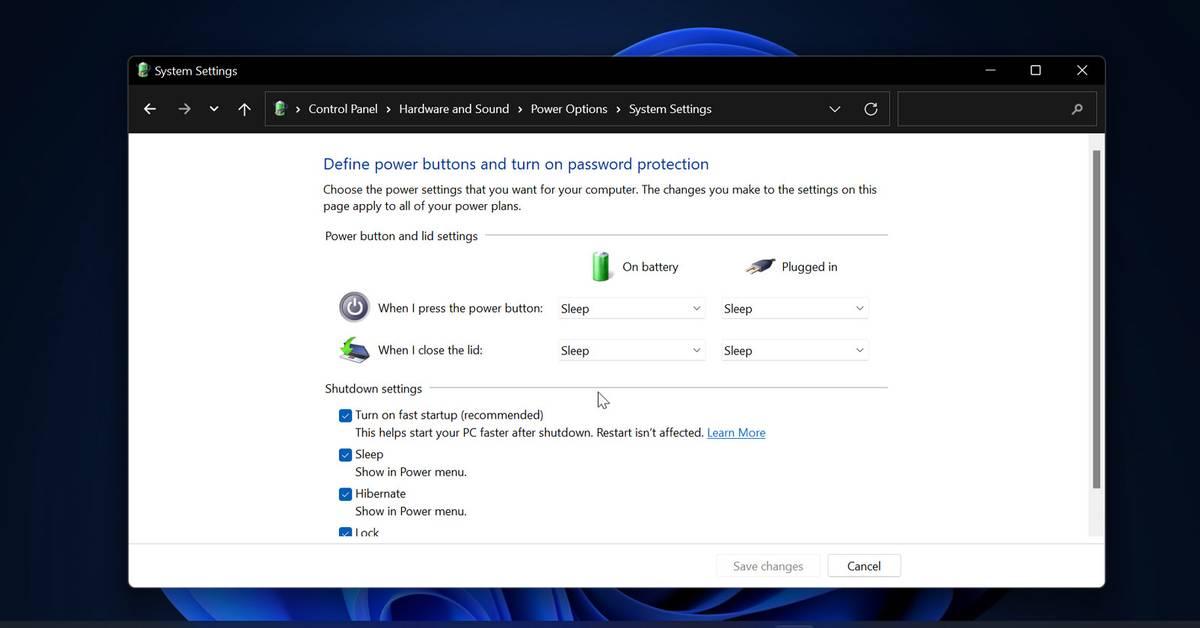 Funcionamiento del apagado hibrido en Windows