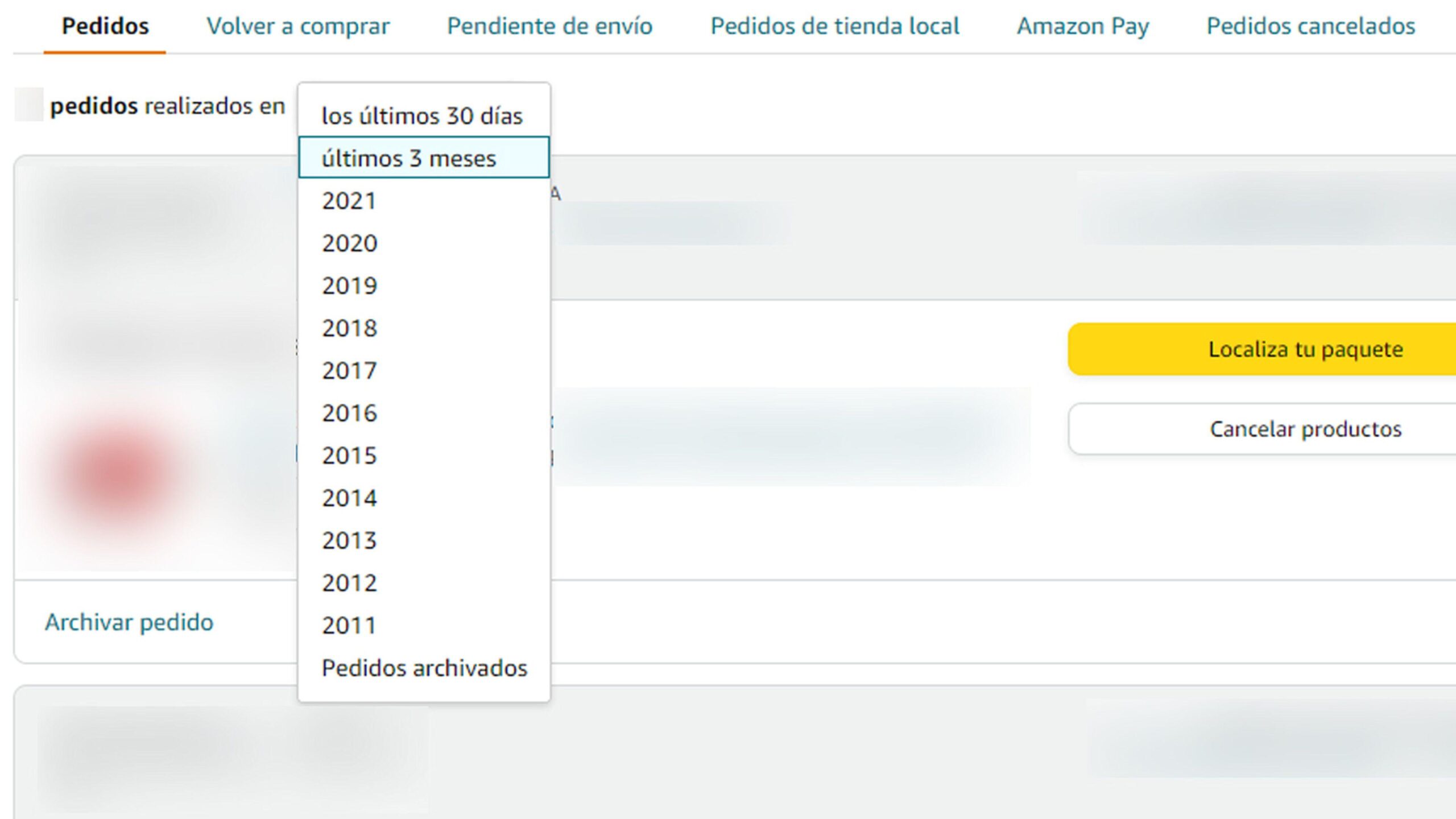 Privacidad en Amazon