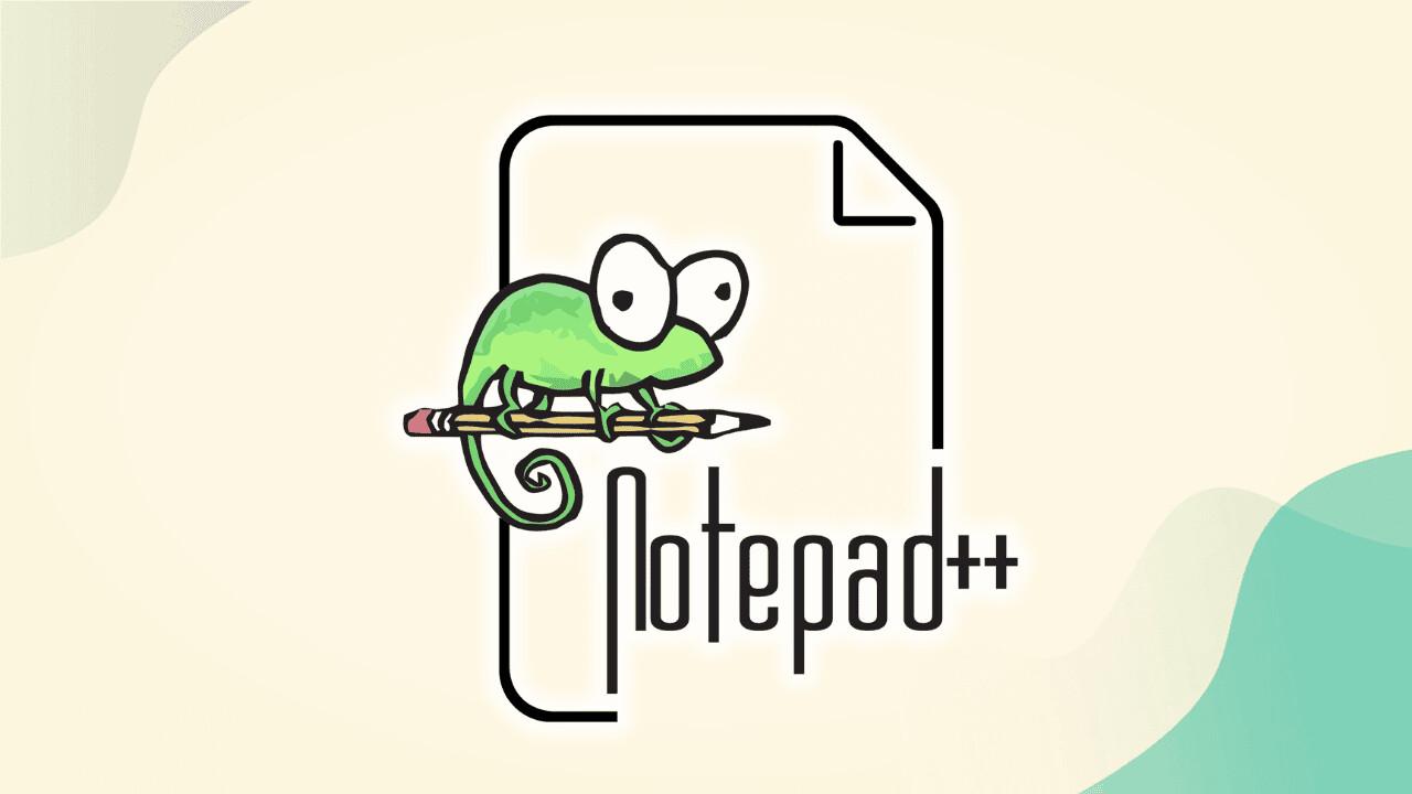 Interfaz de Notepad++ con pestañas y paneles
