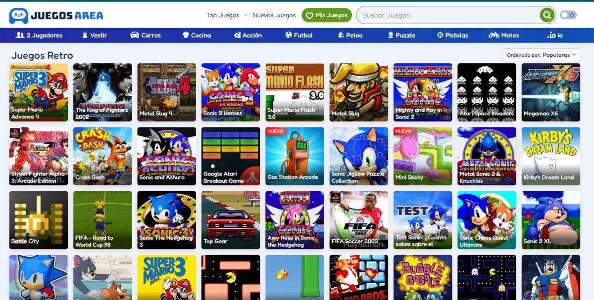 Portales retro para jugar online