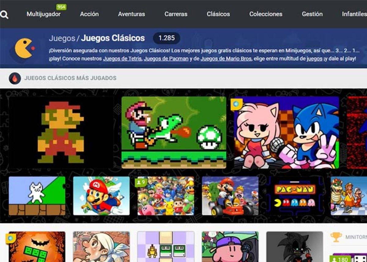 sitios para jugar juegos retro online gratis