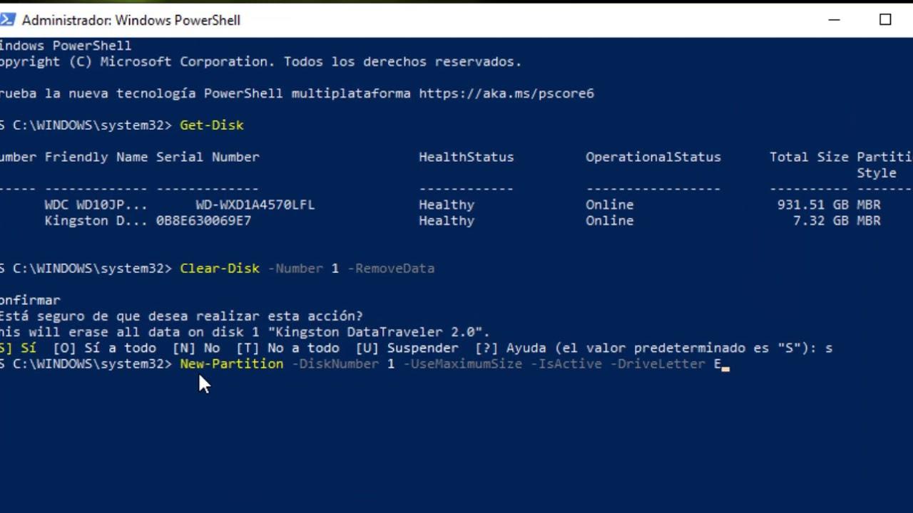Mapear dispositivos USB con PowerShell