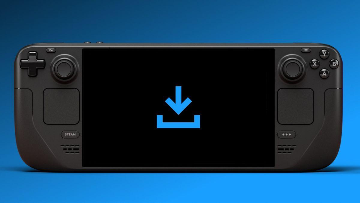 Descargas con pantalla apagada en Steam Deck