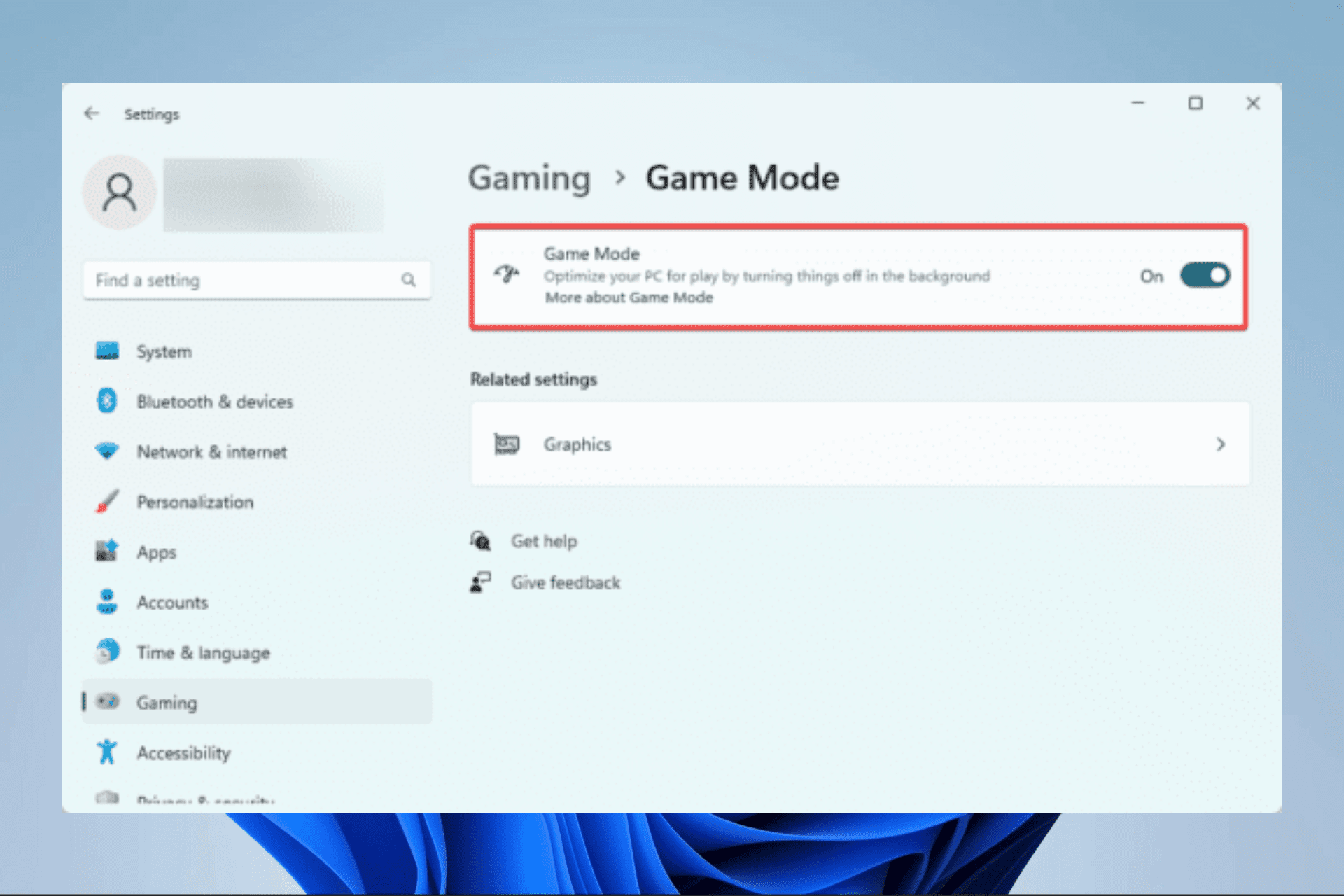windows 11 game mode