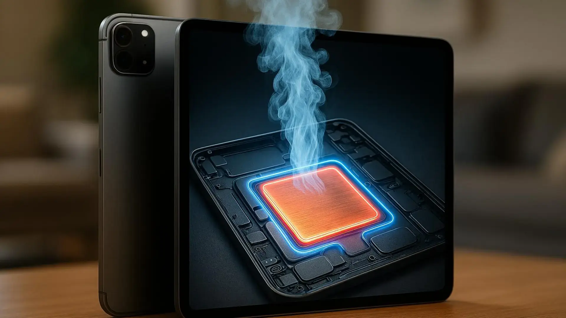 iPad Pro con cámara de vapor