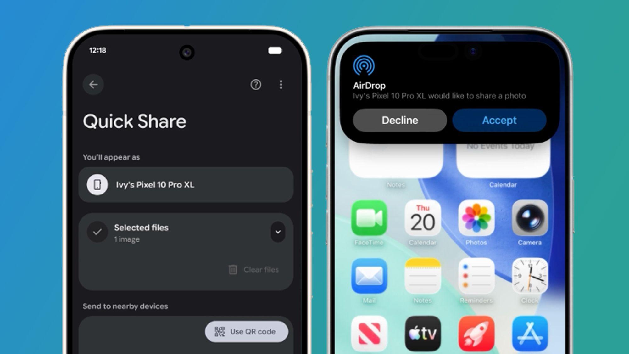 Disponibilidad en Europa de Quick Share con AirDrop