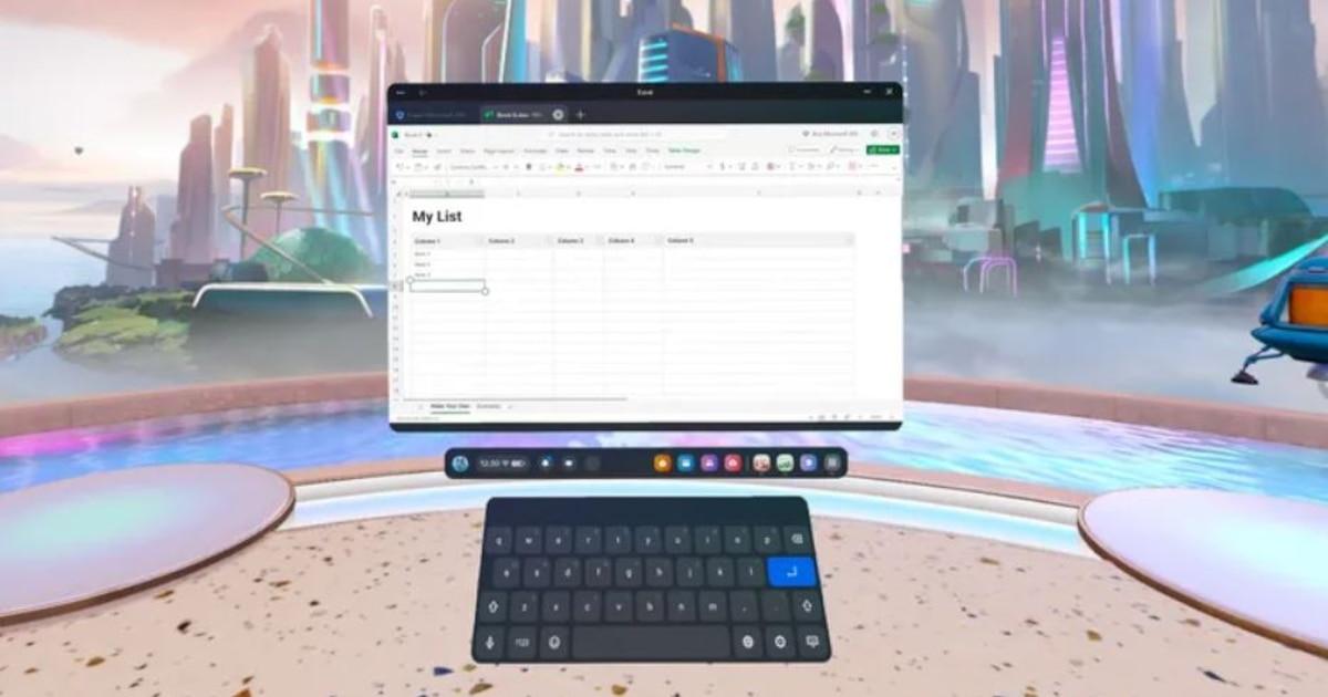 Productividad con Word, Excel y PowerPoint en Meta Quest VR